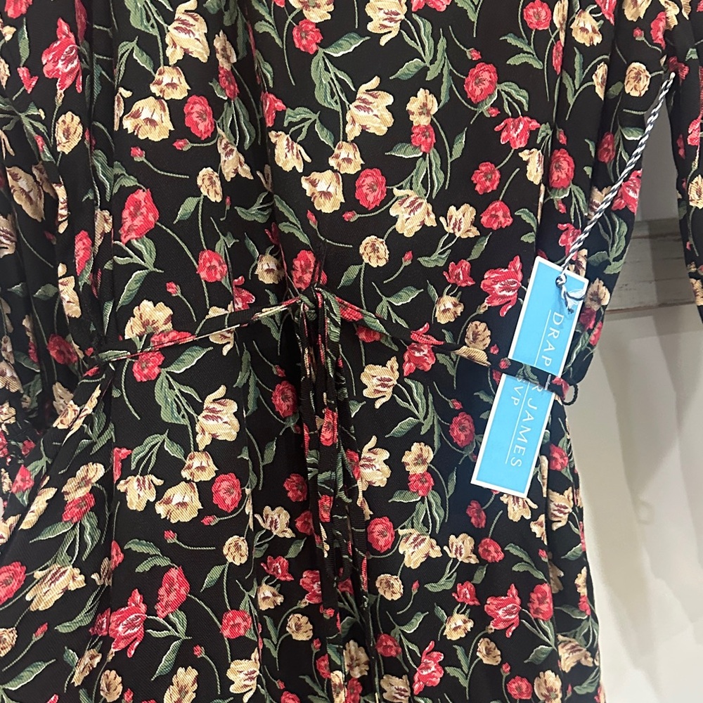 Draper James Black Floral Dress - Picture 4 of 5